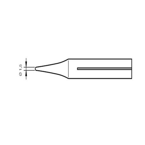 JBC Punta saldante R-10D - Conica Ø 1.5 mm -