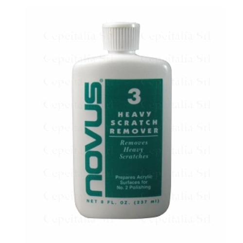 Novus 3 Plastic Heavy Scratch Remover & Polish & Cloth - Large 8