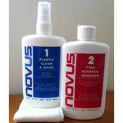 Novus Plastic Polish Kit 1&2 x 237 ml (8 once) + 4 panni