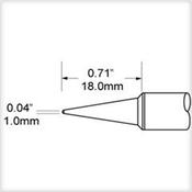 Metcal SCV-CNL10A- Punta conica lunga 1 mm x 18 mm