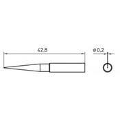 Weller XNT 1L Soldering tip 02mm