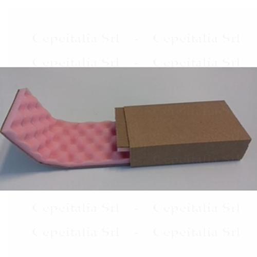 Scatola a fascione con spugna antistatica 300x200x100mm