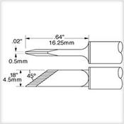 Metcal SSC-761A - Punta coltello 4.5 mm inclinata 45° - S700