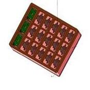 Vassoio in foam ESD rosa 540x340x10+40+20mm - 18 fori