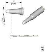 JBC NanoPunta saldante C105-107 - Conica Ø 0.8mm - 1pz