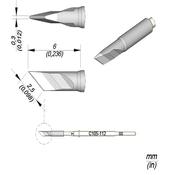JBC NanoPunta saldante C105-112 - Lama 2.5x0.3mm - 1pz