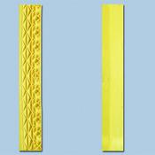 Rampa gialla in PVC a incastro negativo - 608x100mm