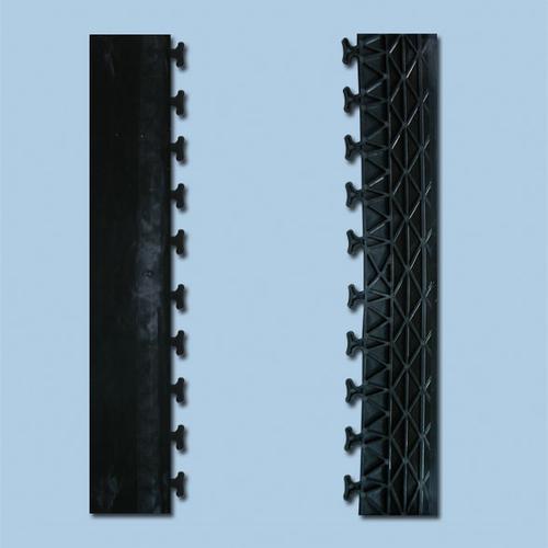 Rampa nera in PVC a incastro negatiivo - 608x100mm