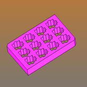 SAGOMATO SUPERIORE IN FOAM ANTISTATICO ROSA 385X285X40MM