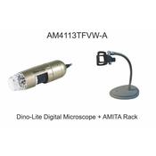 Microscopio Digitale led bianchi+ UV Dino-Lite, Ris, 13Mpix