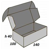 Scatola automontante nera conduttiva - 140x100x40 mm