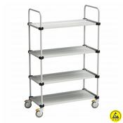 Treston - Carrello portabobine RRT ESD con 4 ripiani