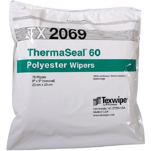 Texwipe TX2069 ThermaSeal60 9"x9" Cleanroom Wipers 150pz