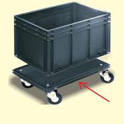 Iteco - Rollbox base conduttiva con ruote 600x400mm