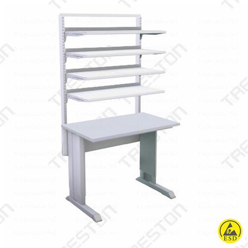 Treston  Banco da lavoro ESD 1000x600mm con 4 ripiani