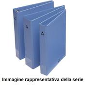 Iteco - Raccoglitore ESD blu a 4 anelli Ø 35, formato A4