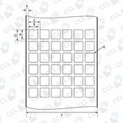 Nortec Etichette White Polyester Gloss 12.00x12.00 mm 2500pz