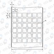 Nortec Etichette White Polyester Gloss 12.00x12.00 mm 2500pz