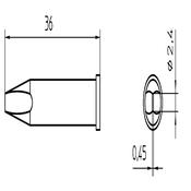 Weller XT BSL Punta cacciavite 2,4mm per stilo WP120/WXP120