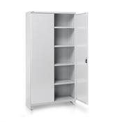 TRESTON - Shelving cabinet 100/60/200, 4 shelves, grey doors