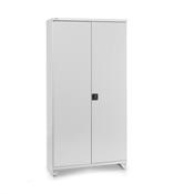 TRESTON - Shelving cabinet 100/60/200, 4 shelves, grey doors