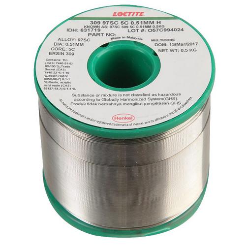 Lega saldante in filo Loctite 309, 97SC, 0.5mm, 500g