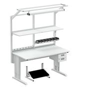 Treston Banco da lavoro ESD 1800x750mm+cassett.,poggiapiedi