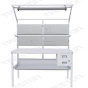 Treston Banco da lavoro TP 1500x700mm+ripiani,cassett.,luce