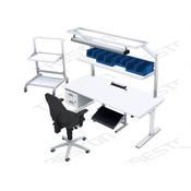 Treston - Banco da lavoro ESD elettrico 1800x800mm + trolley