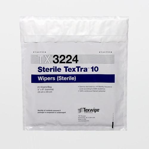 Texwipe TX3224 Sterile TexTra10 9"x9" Cleanroom Wipers 500pz