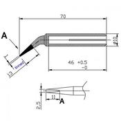 EWIG MR25 punta a cacciavite 2,5 mm per saldatore TRM80