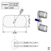JBC W14022G Punta Ø 0,64 mm per spelafili WS140