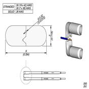 JBC W14028G Punta Ø 0,32 mm per spelafili WS140