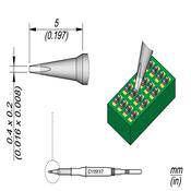JBC NanoPunta saldante C115-117 - Scalpello 0.4x0.2 mm - 1pz