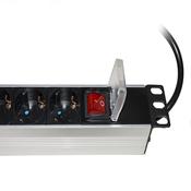Multipresa da rack 19 - 8 prese schuko con interruttore