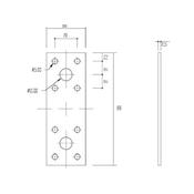 Wurth 0681100035 Piastra di fissaggio pesante 95x35 - 100pz