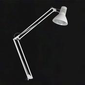 Lampada bianca da banco Mod 10 a pantofrafo