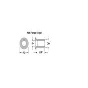 115-7306-25 Eyelet, Flat Flange 25pz