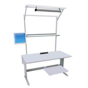 Banco da lavoro ESD 1800x900 mm con lampada - mod.CONCEPT