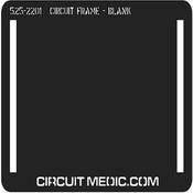 Circuit Frame Blank Bright Tin Plated 525-2201-1 2.25" x 1.5
