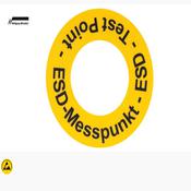 Wambier Bollino giallo per pavim. ESD Øesterno 130mm 10pz