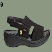 Abeba Sandalo ESD Modello 36872 Size 38 - nero