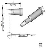 JBC NanoPunta saldante C115-113 - Scalpello 1x0.3 mm - 1pz