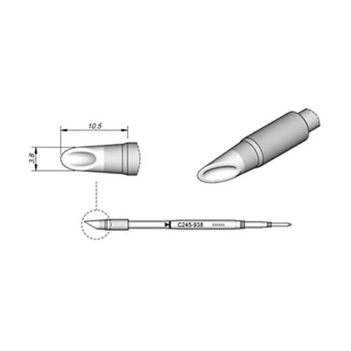 JBC Punta saldante C245-938 - Cucchiaino Ø 3.8 mm