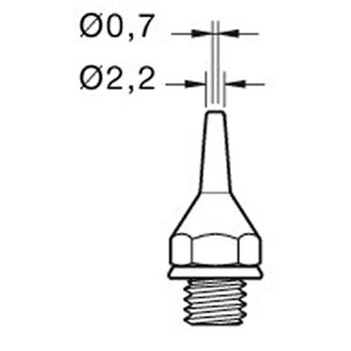 JBC Punta dissaldante 09HT - D.I. 0.7mm DSV 30ST/40ST/SL2020