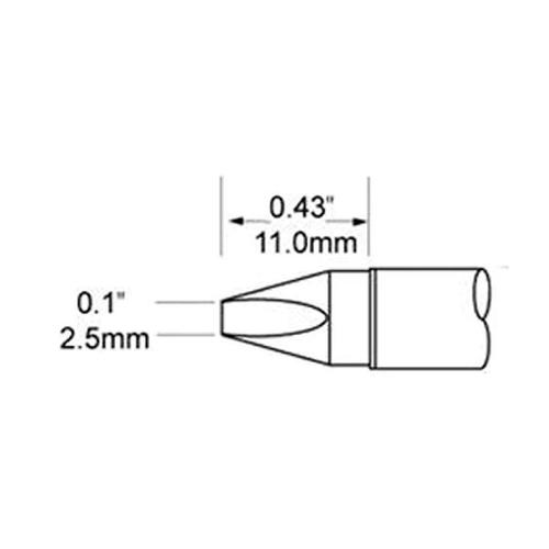 Metcal SCV-CH25 - Punta a cacciavite 2.5 mm