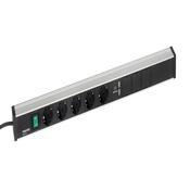 TPR7-001 POWER RAIL 683 MM 5 SOCKETS+SWITCH+USB