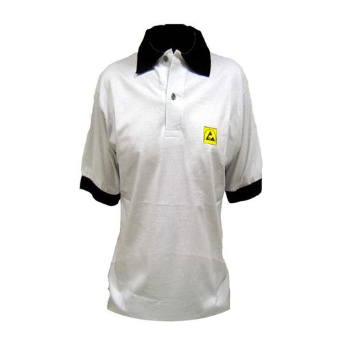 Polo ESD manica corta - grigio chiaro - taglia XXL